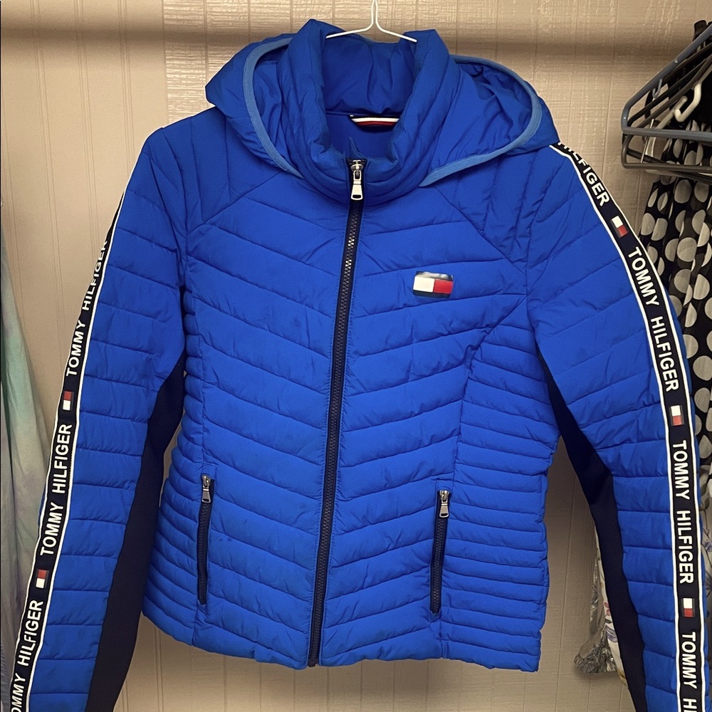 Tommy Hilfiger Kids Vibrant Blue Puffer Coat